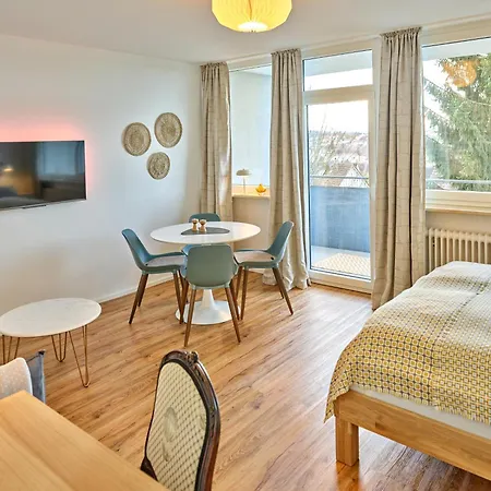 Apartment Residery - Dein Modernes, Zentrales Mit Arbeitsplatz, Balkon Und Stadtblick